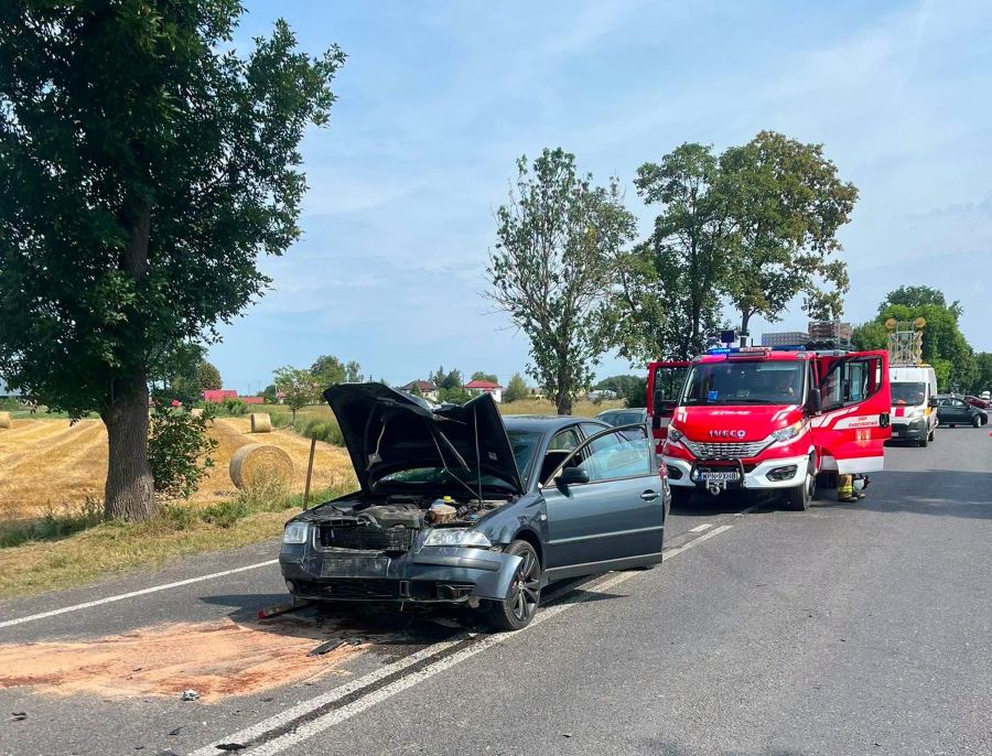 Troje rannych w wypadku na krajowej DK62. Uwaga, utrudnienia w ruchu